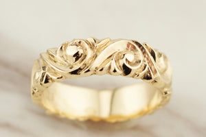 ‘THE SADIE’ - ANTIQUE STYLE ETCHED BAND