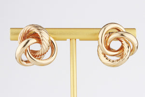 RETRO JUMBO KNOT EARRINGS 9ct GOLD