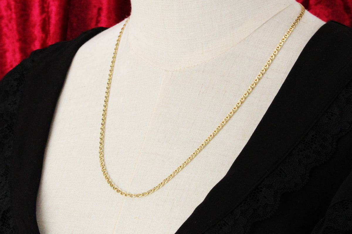 VINTAGE 56cm ANCHOR LINK CHAIN 14ct GOLD