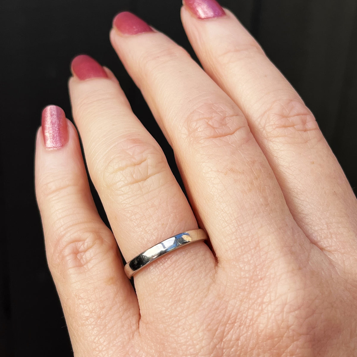 ART DECO c1920 PLATINUM BAND