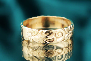 ‘THE JESS’ - ANTIQUE STYLE ETCHED BAND