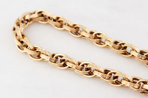 ANTIQUE EDWARDIAN ETCHED BRACELET 9ct GOLD