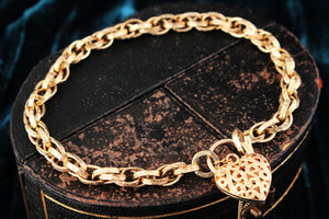 ANTIQUE EDWARDIAN ETCHED BRACELET 9ct GOLD