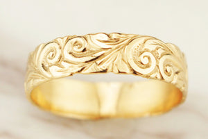 ‘THE HAZEL’ - ANTIQUE STYLE FILIGREE BAND