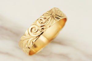 ‘THE HAZEL’ - ANTIQUE STYLE FILIGREE BAND