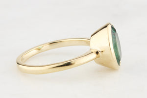 CUSTOM 2.30ct EMERALD RING 10ct GOLD