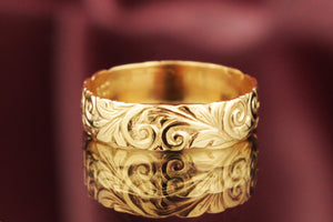 ‘THE HAZEL’ - ANTIQUE STYLE FILIGREE BAND