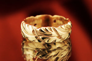 ‘THE ETHEL’ - ANTIQUE STYLE ETCHED BAND