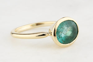 CUSTOM 2.30ct EMERALD RING 10ct GOLD