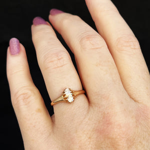 ANTIQUE EDWARDIAN c1900 DOUBLE DIAMOND RING 18ct GOLD