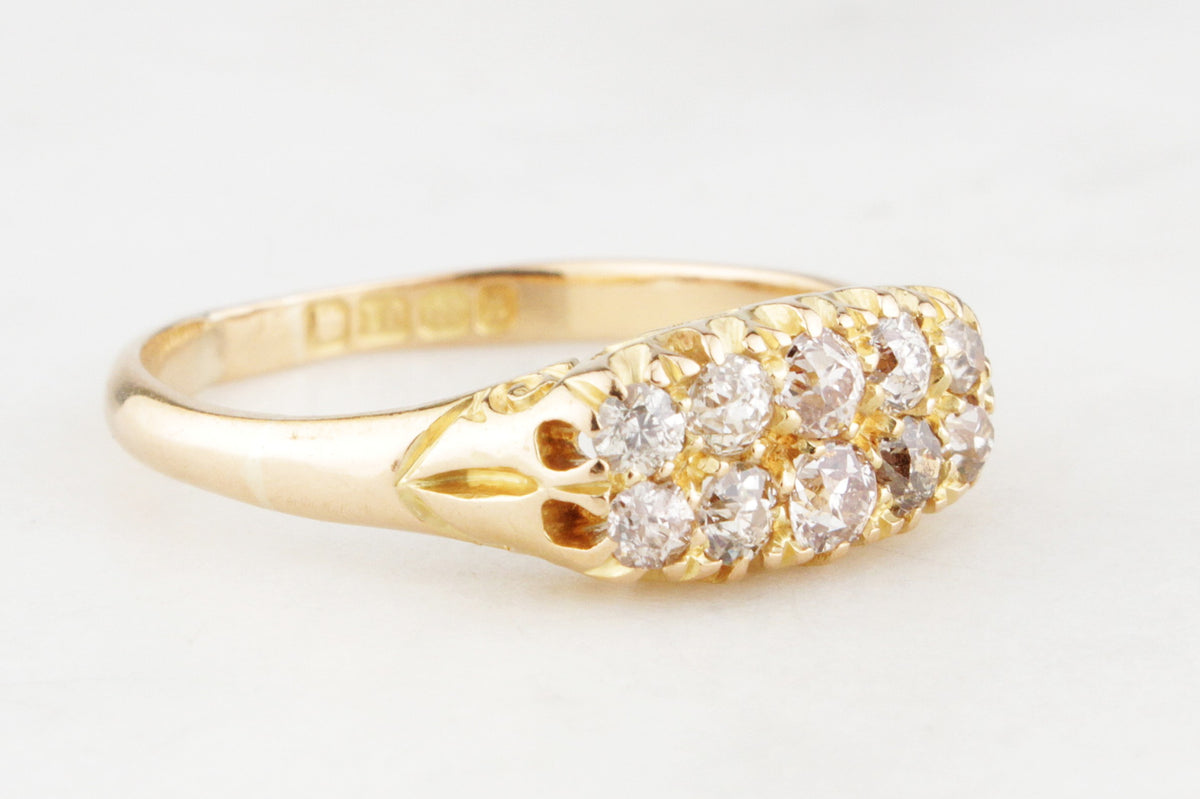 VICTORIAN 1899 DIAMOND RING 18ct GOLD