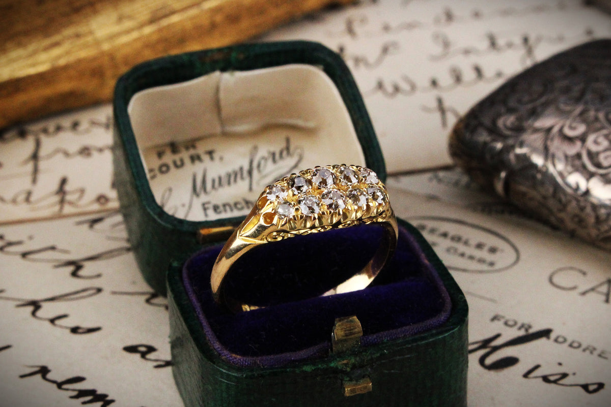 VICTORIAN 1899 DIAMOND RING 18ct GOLD