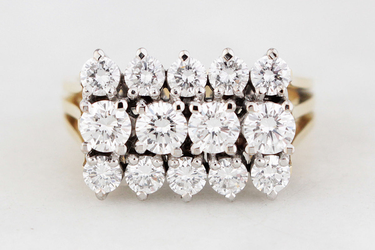 VINTAGE c1960/70’s 1.52ct DIAMOND RING 18ct GOLD