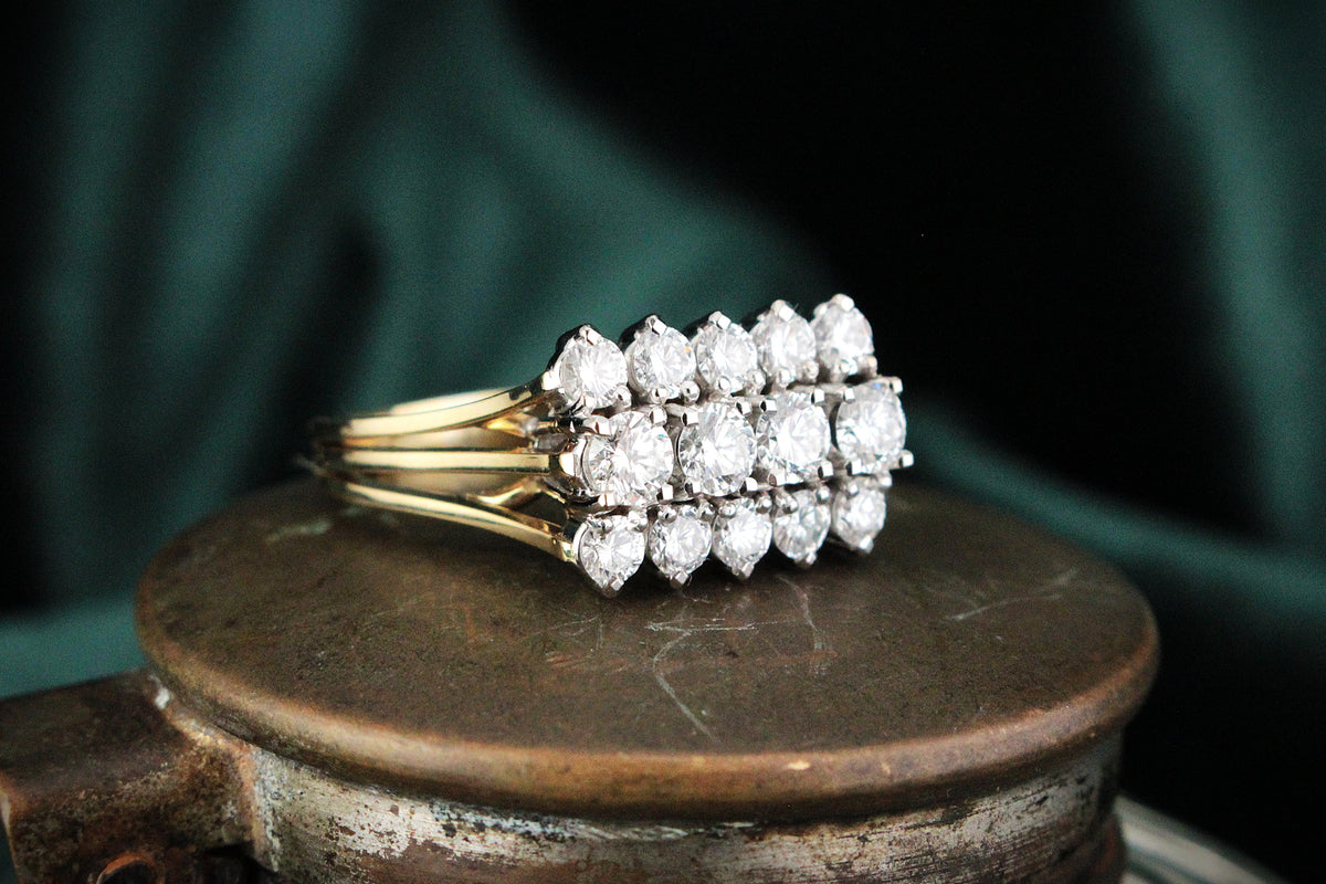 VINTAGE c1960/70’s 1.52ct DIAMOND RING 18ct GOLD