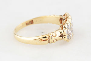 ANTIQUE EDWARDIAN c1918 1.00ct DIAMOND RING 18ct GOLD