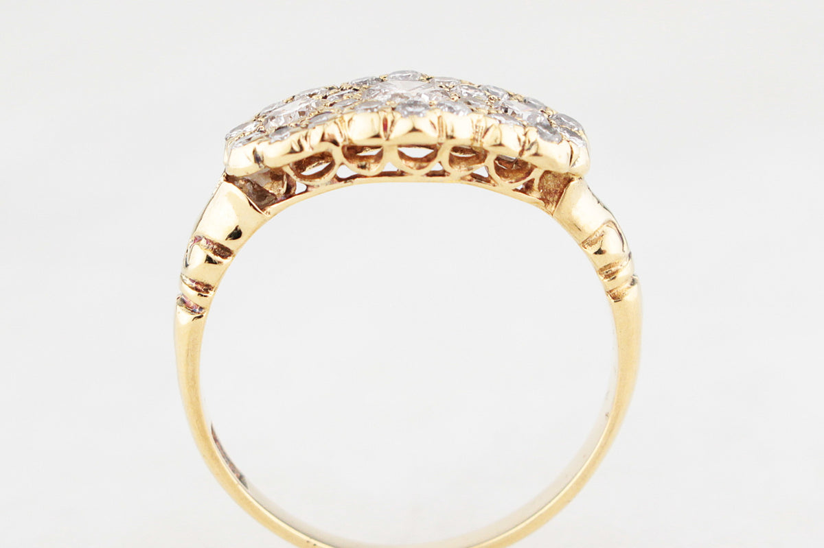 ANTIQUE EDWARDIAN c1918 1.00ct DIAMOND RING 18ct GOLD