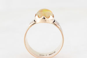 ANTIQUE VICTORIAN c1880’s FIRE OPAL RING 15ct GOLD