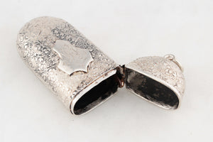 ANTIQUE VICTORIAN 1879 VESTA CASE STERLING SILVER