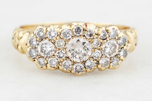 ANTIQUE EDWARDIAN c1918 1.00ct DIAMOND RING 18ct GOLD