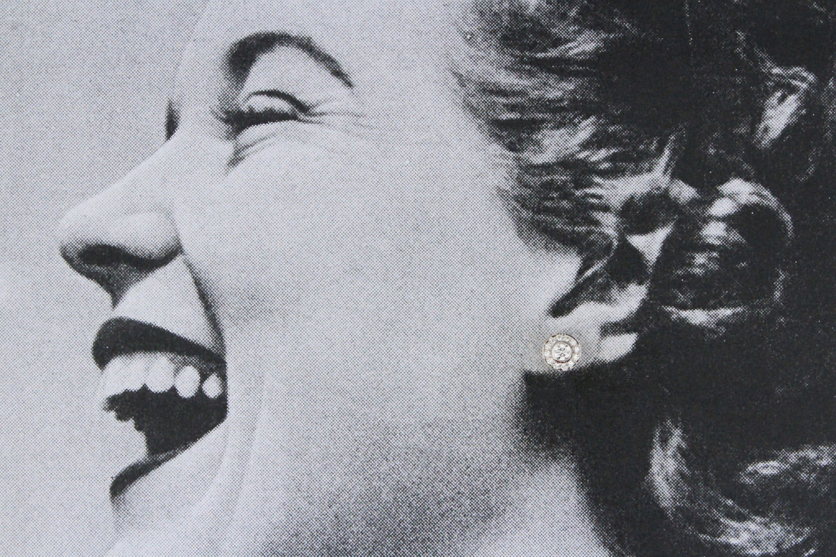 MODERN .58ct DIAMOND STUD EARRINGS 18CT WHITE GOLD