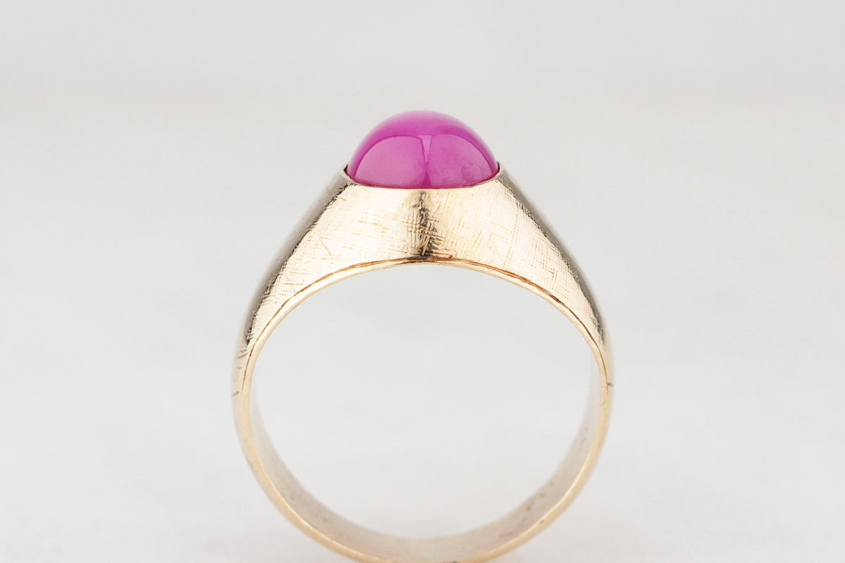 VINTAGE STAR RUBY RING 14ct GOLD