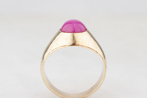 VINTAGE STAR RUBY RING 14ct GOLD