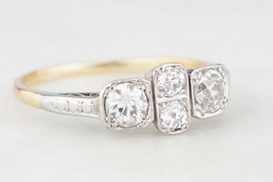 ANTIQUE ART DECO DIAMOND RING 18ct GOLD