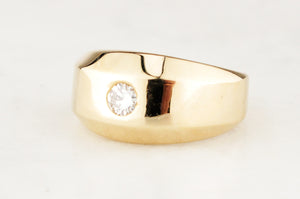 VINTAGE UNISEX DIAMOND BAND 14ct GOLD