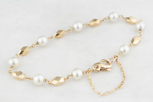 VINTAGE AKOYA PEARL BRACELET 9ct GOLD