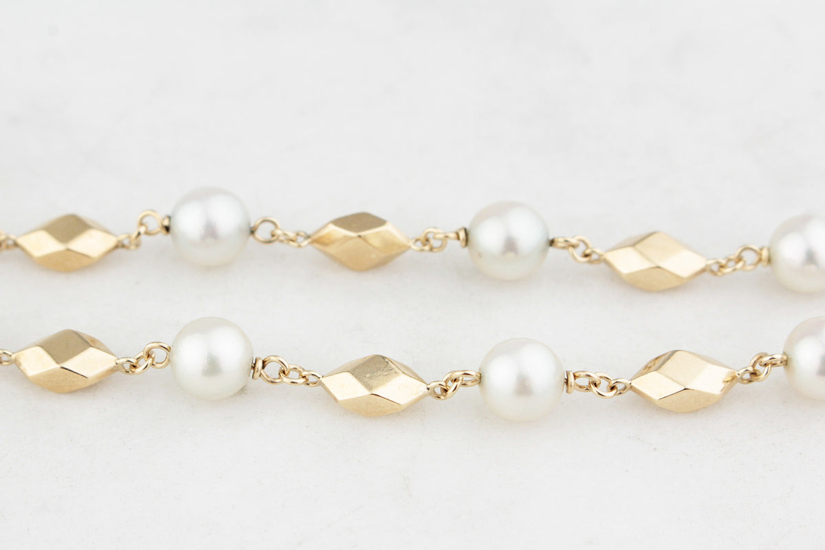 VINTAGE AKOYA PEARL BRACELET 9ct GOLD
