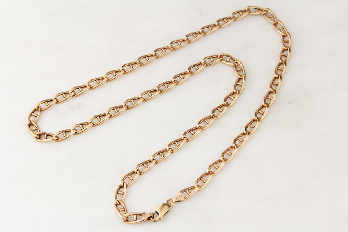 VINTAGE ITALIAN WIDE ANCHOR LINK CHAIN 9ct GOLD