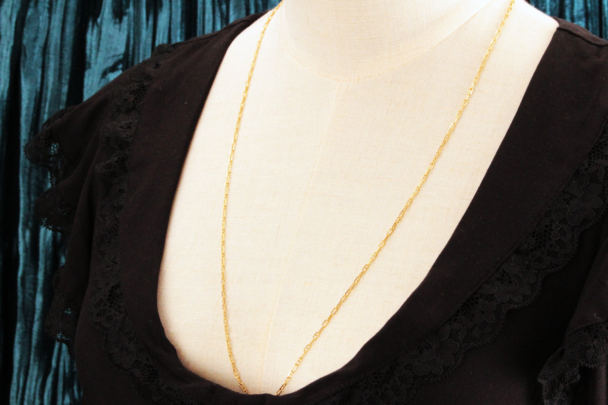 VINTAGE ITALIAN FINE ANCHOR LINK CHAIN 18ct GOLD