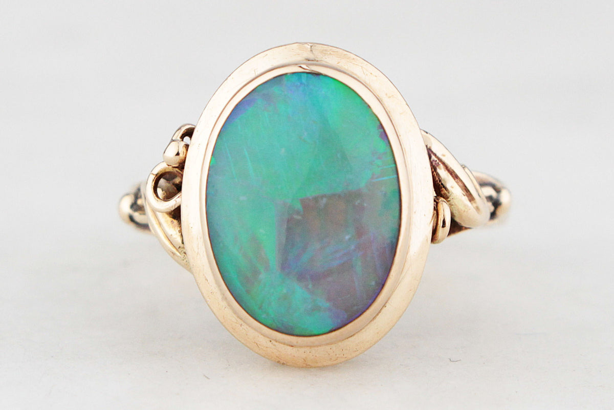 VINTAGE OPAL RING 14ct GOLD