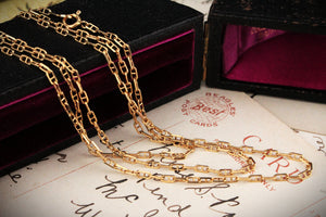 VINTAGE ITALIAN FINE ANCHOR LINK CHAIN 18ct GOLD