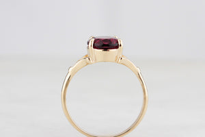 BESPOKE 3.60ct RHODOLITE GARNET RING 9ct GOLD