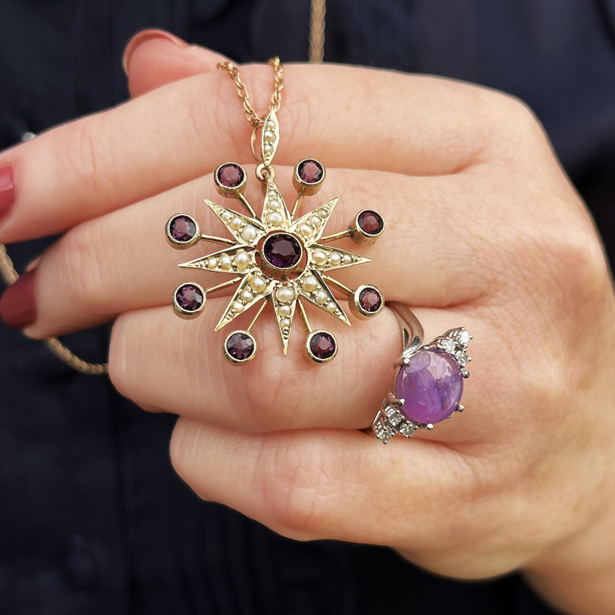 ANTIQUE EDWARDIAN 87cm MUFF CHAIN 9ct ROSE GOLD