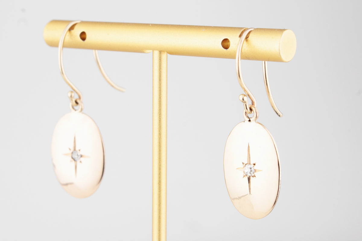 VICTORIAN DIAMOND EARRINGS IN 15ct GOLD