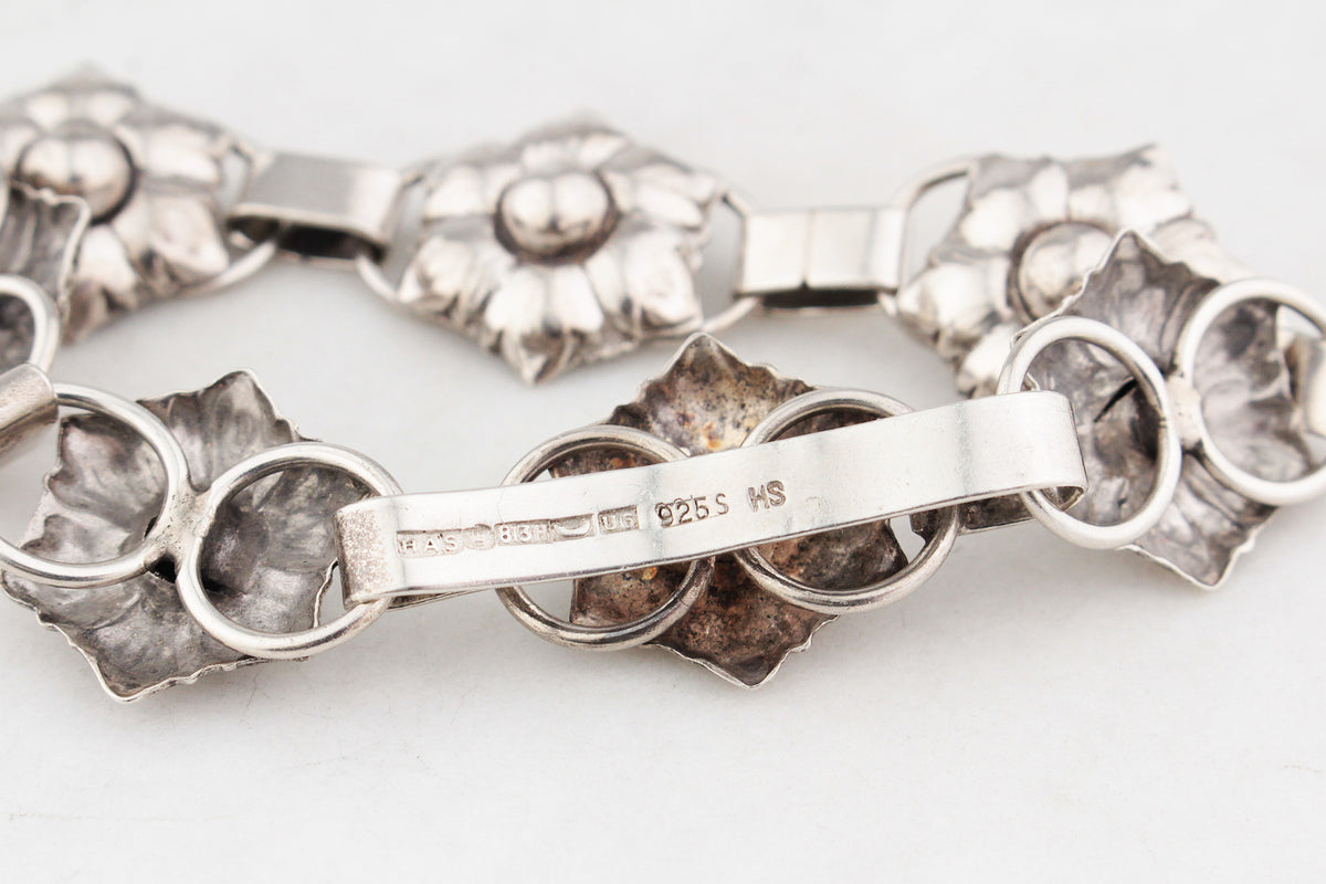 VINTAGE MID-CENTURY 1949 SCANDI STERLING SILVER BRACELET