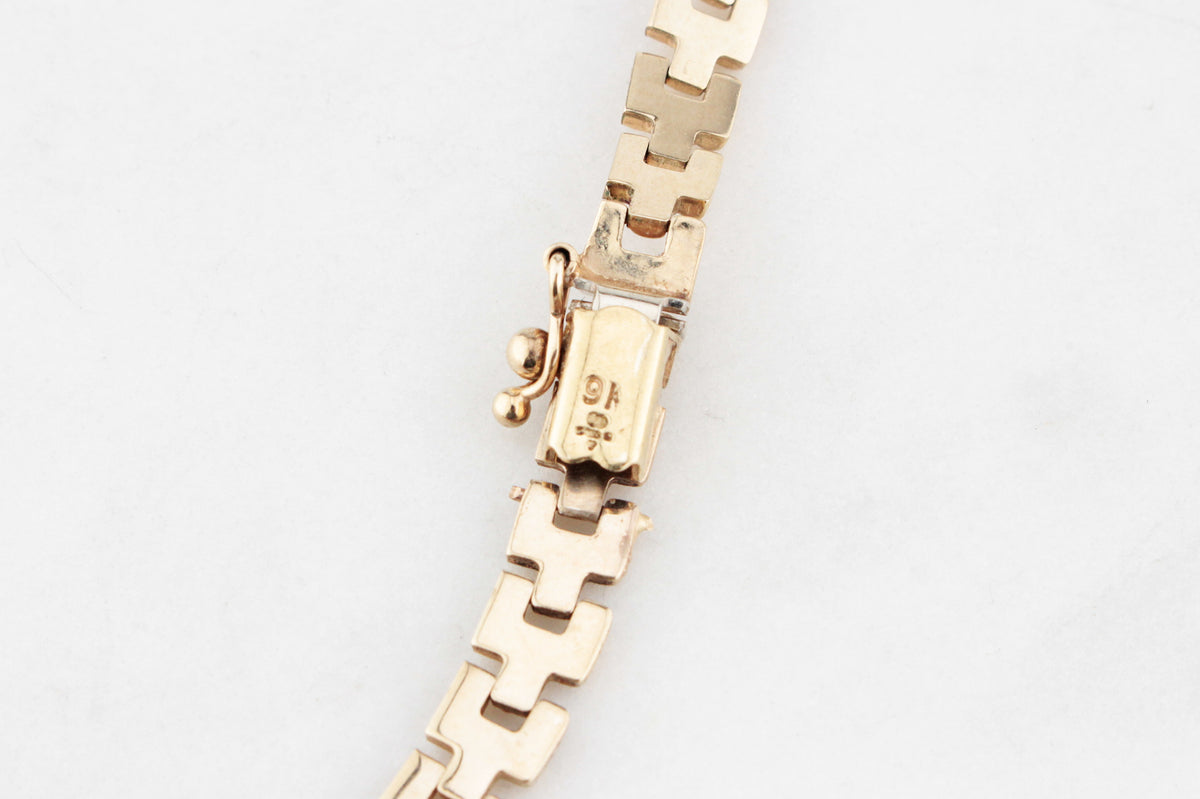 VINTAGE FRINGE NECKLACE 9ct GOLD