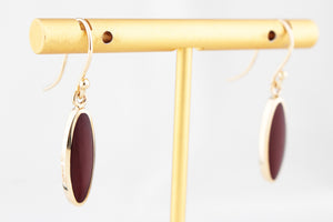 CARNELIAN PENDANT AND EARRING SET 9ct GOLD