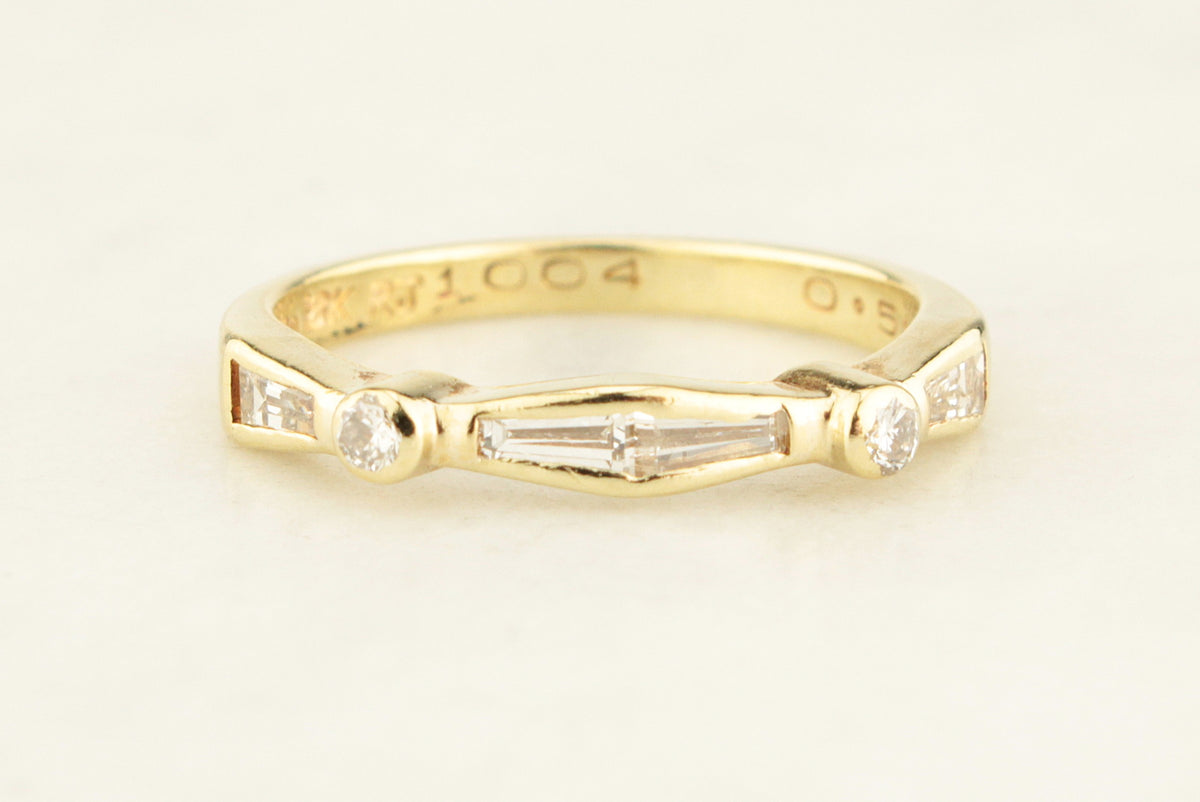 VINTAGE ART DECO c1930 DIAMOND RING 18ct GOLD