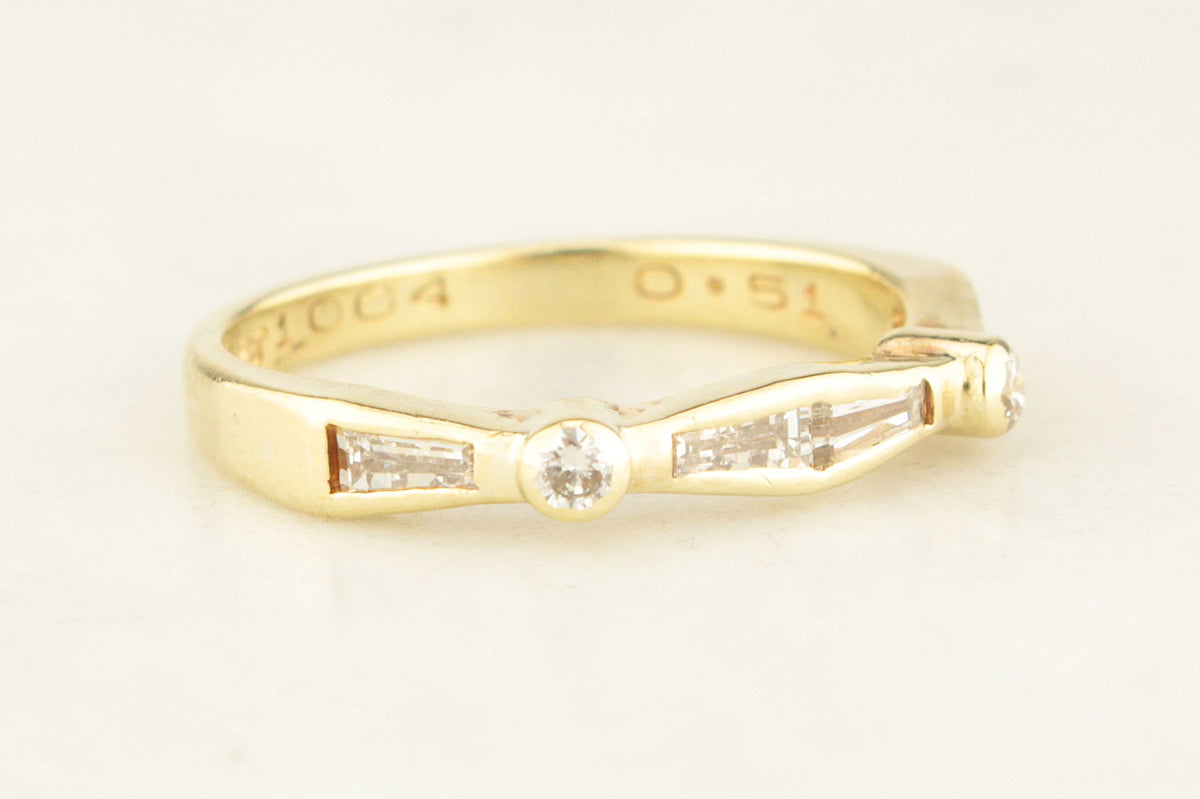 VINTAGE ART DECO c1930 DIAMOND RING 18ct GOLD