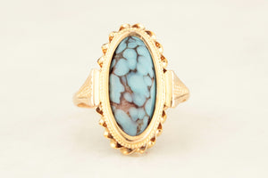 VINTAGE TURQUOISE RING 18ct GOLD
