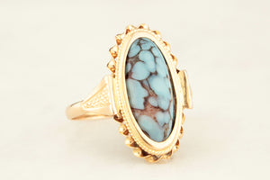 VINTAGE TURQUOISE RING 18ct GOLD