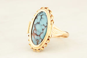 VINTAGE TURQUOISE RING 18ct GOLD