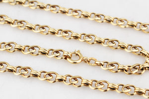 VINTAGE FANCY LINK CHAIN 14ct GOLD