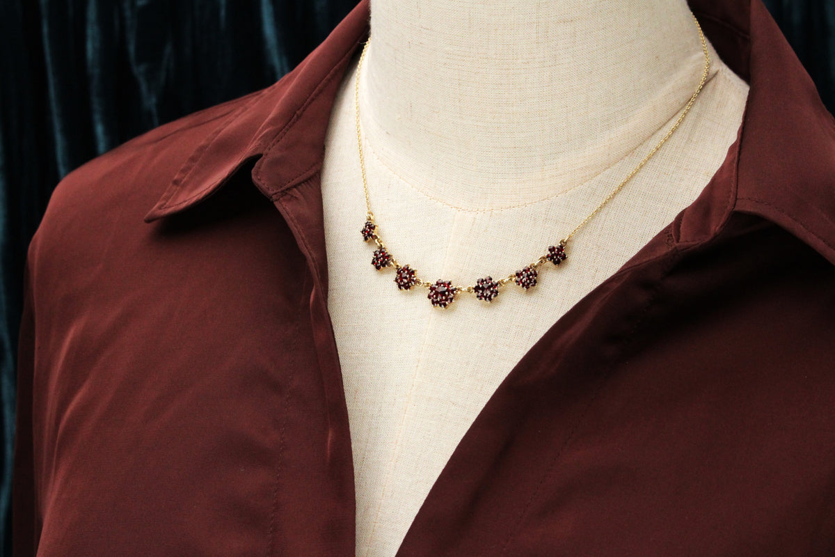 Garnet hot sale necklace designs