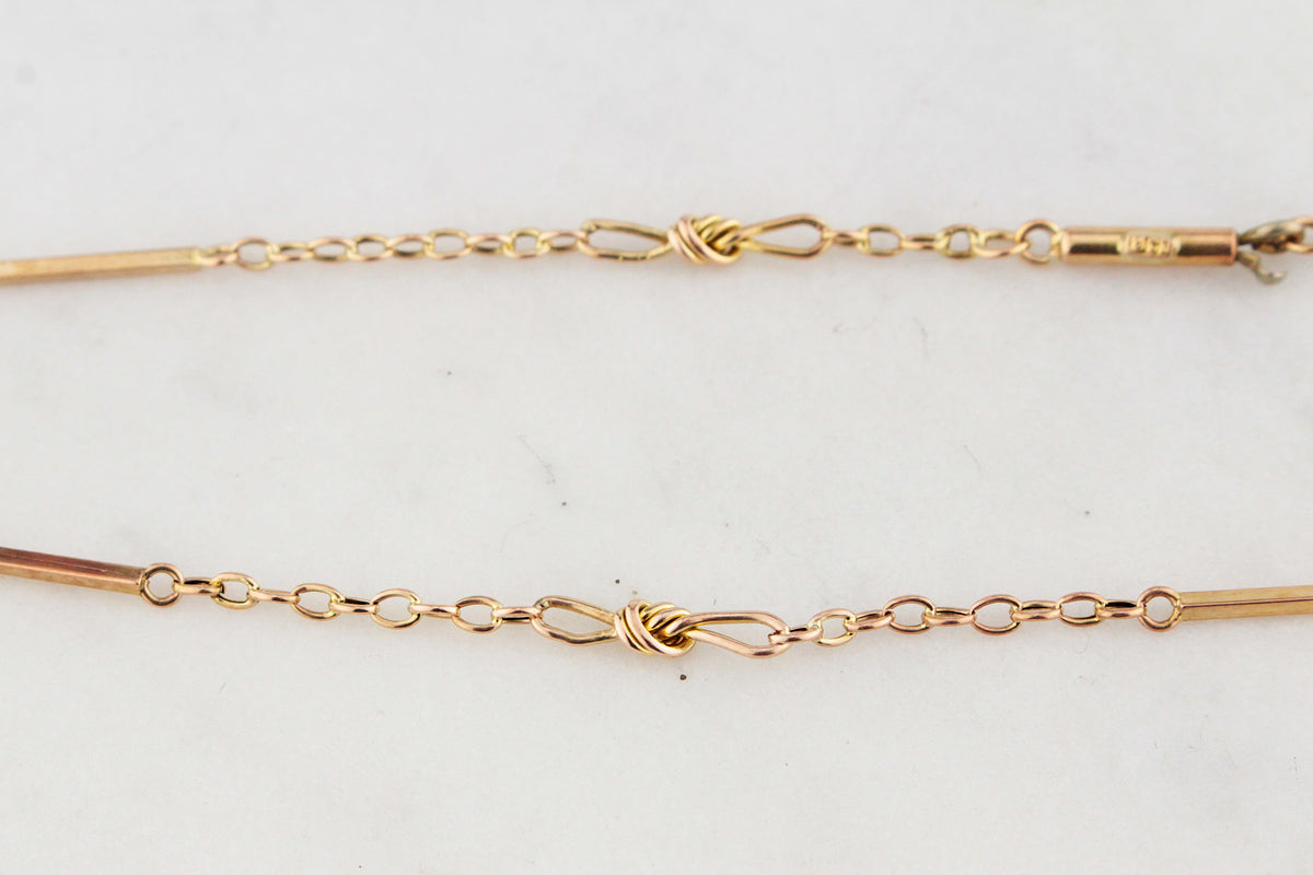 ANTIQUE EDWARDIAN OPAL CRESCENT MOON NECKLACE 15ct GOLD