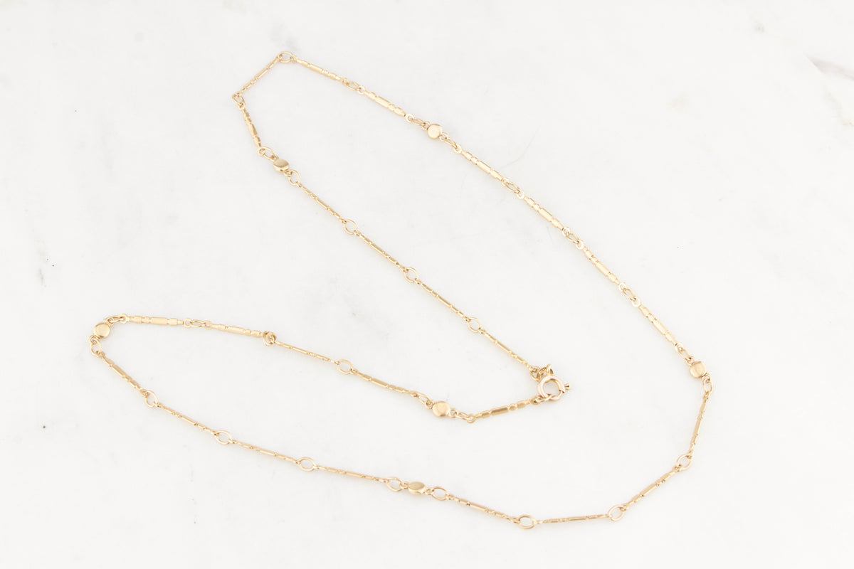 VINTAGE ITALIAN 9ct GOLD FANCY LINK CHAIN