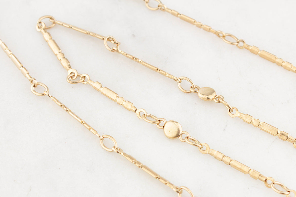 VINTAGE ITALIAN 9ct GOLD FANCY LINK CHAIN